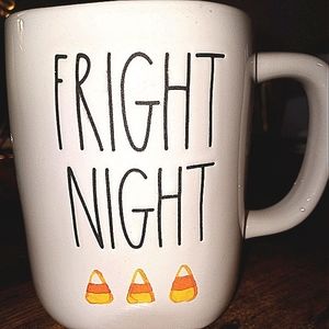 Rae Dunn 👻 Fright Night 🦇 mug. Orange inside